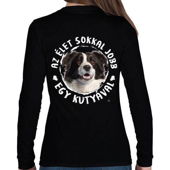 Border Collie-Női hosszú ujjú póló