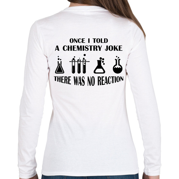 Chemistry joke (black)-Női hosszú ujjú póló