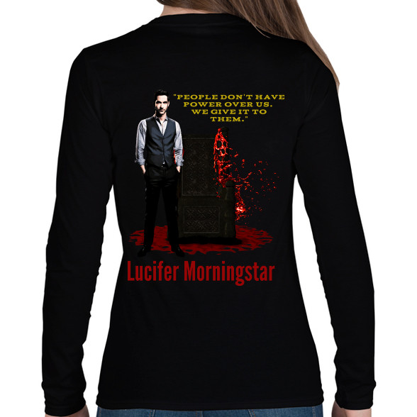 lucifer morningstar-quote1-Női hosszú ujjú póló