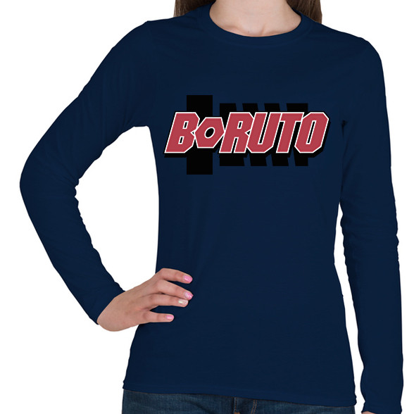 BORUTO logo-Női hosszú ujjú póló