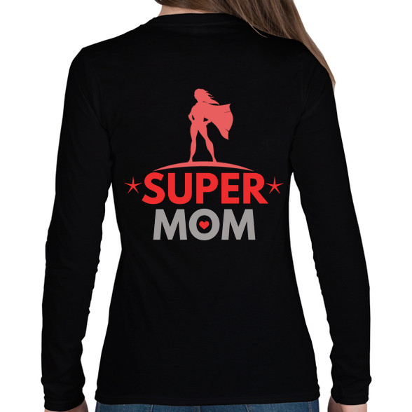 supermom2-Női hosszú ujjú póló