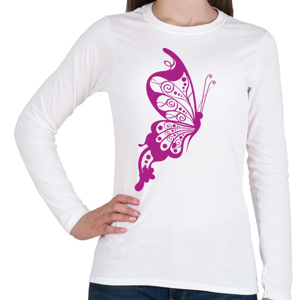 Pillangó-Női hosszú ujjú póló