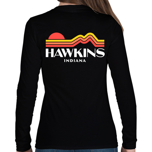 Hawkins Indiana Retro-Női hosszú ujjú póló