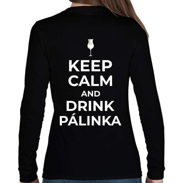 DRINK PÁLINKA-Női hosszú ujjú póló