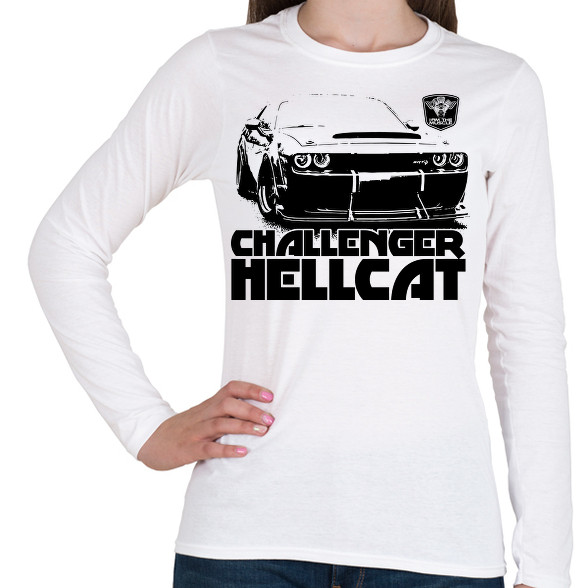 Challenger Hellcat Front-Női hosszú ujjú póló