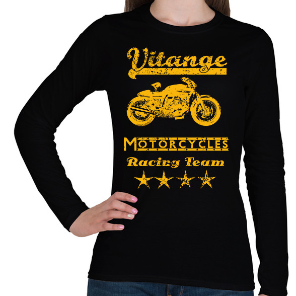 vitange motorcycle racing team-Női hosszú ujjú póló