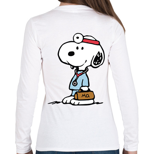 Snoopy doki-Női hosszú ujjú póló