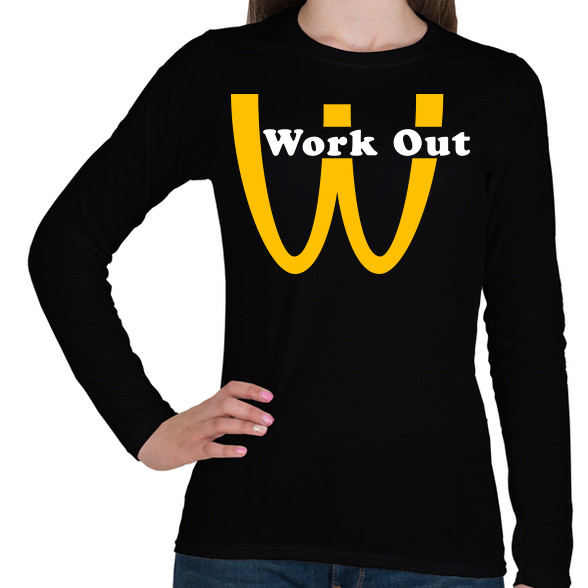 McDonalds Work Out-Női hosszú ujjú póló