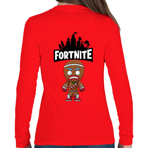 Fortnite Gingerbread skin-Női hosszú ujjú póló