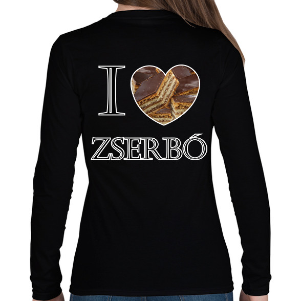 I love zserbó-Női hosszú ujjú póló