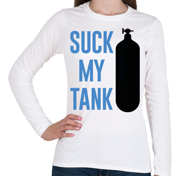 Suck my tank - Búvárkodás-Női hosszú ujjú póló