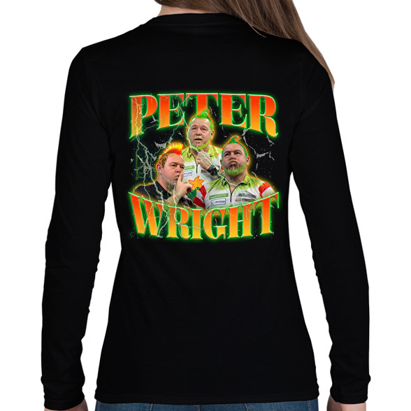 Peter Wright - darts-Női hosszú ujjú póló