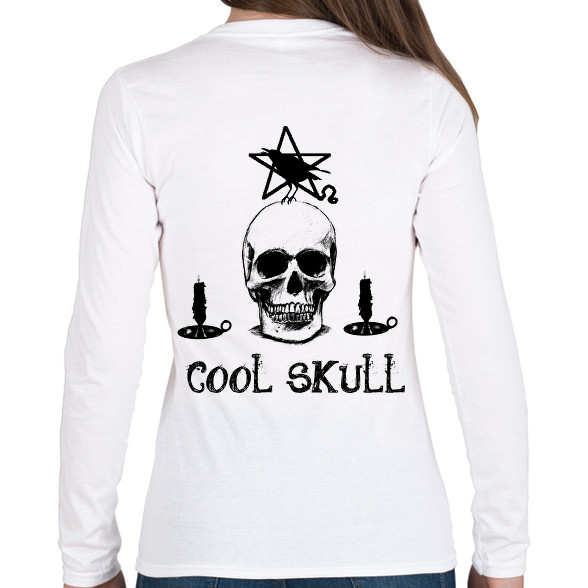 cool skull-Női hosszú ujjú póló