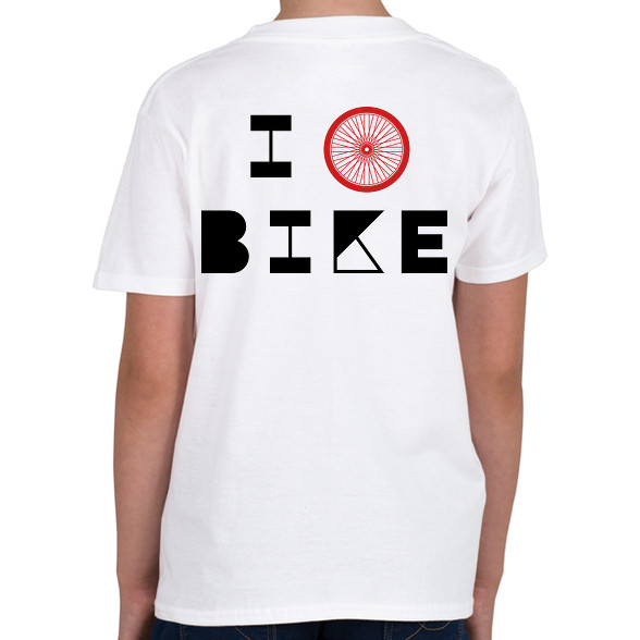 I love bike (black)-Gyerek póló