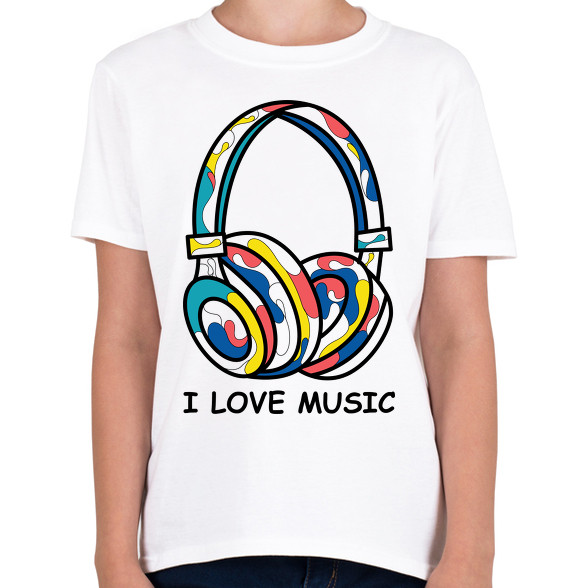 i love music -Gyerek póló