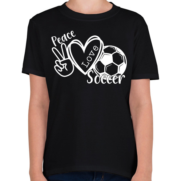 Peace love soccer-Gyerek póló