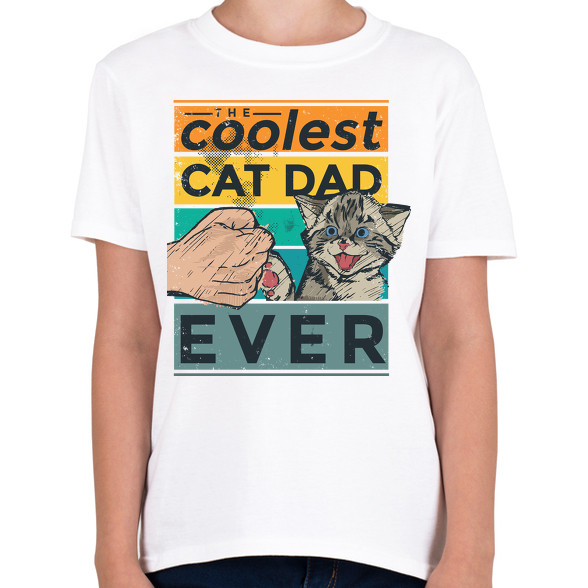 Coolest Cat Dad Ever-Gyerek póló