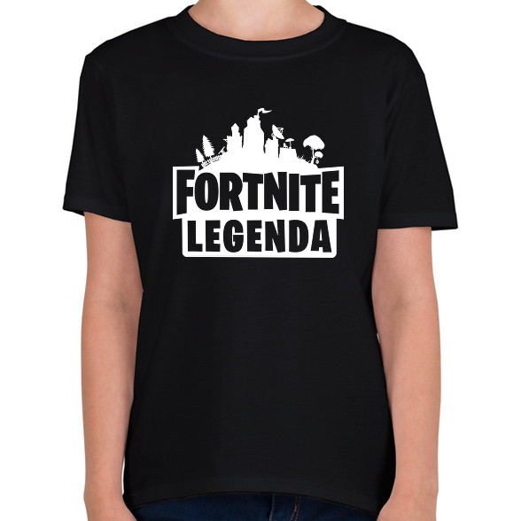 Fortnite Legenda - Fehér-Gyerek póló