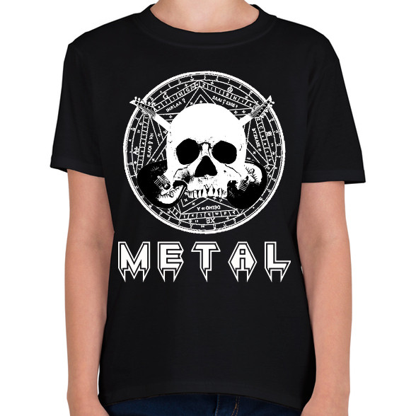 metal skull-Gyerek póló