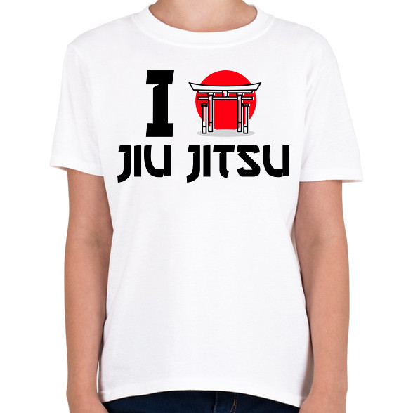 I love Jiu Jitsu-Gyerek póló