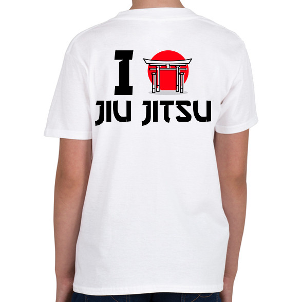 I love Jiu Jitsu-Gyerek póló