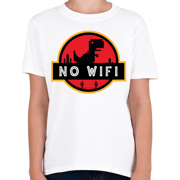 Jurassic p - No wifi -Gyerek póló