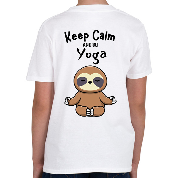 Keep calm and do yoga-Gyerek póló