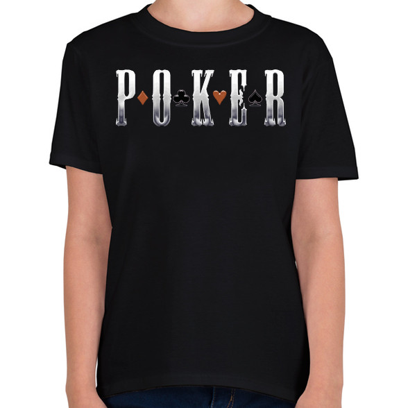 Poker-Gyerek póló