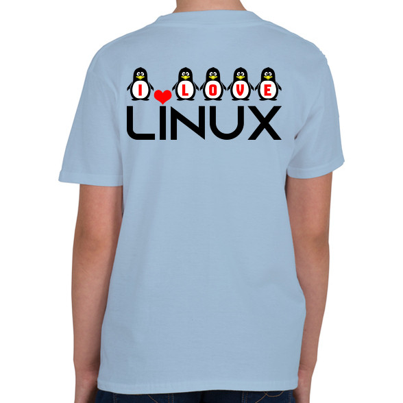 I love linux-Gyerek póló