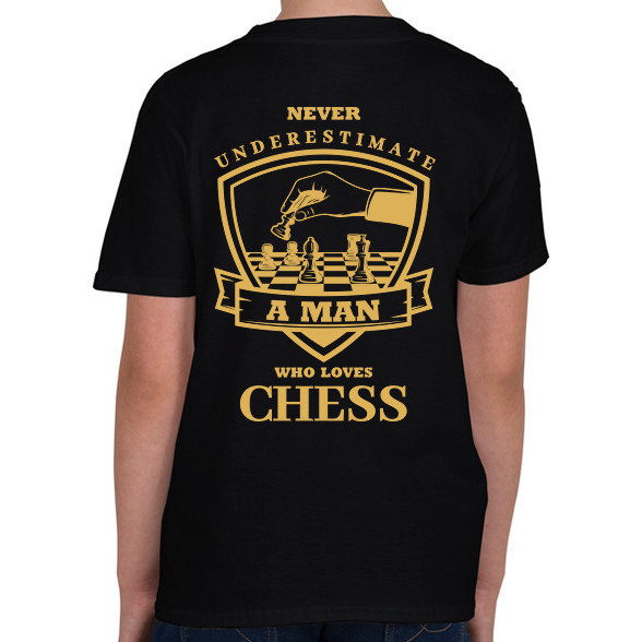 A man who loves chess-Gyerek póló