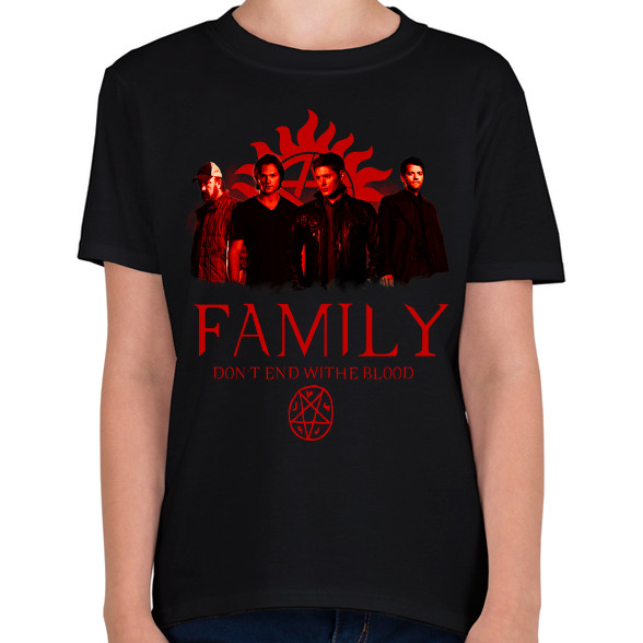 SUPERNATURAL FAMILY RED-Gyerek póló