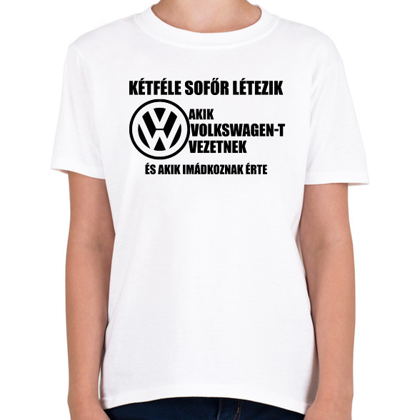 Kétféle VW Sofőr-Gyerek póló