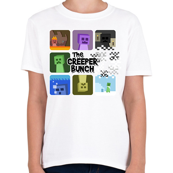 Minecraft Creeper-Gyerek póló