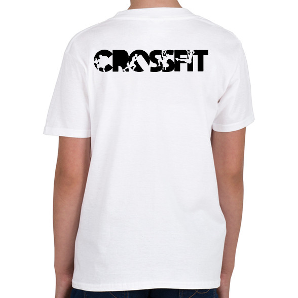 Crossfit fekete-Gyerek póló