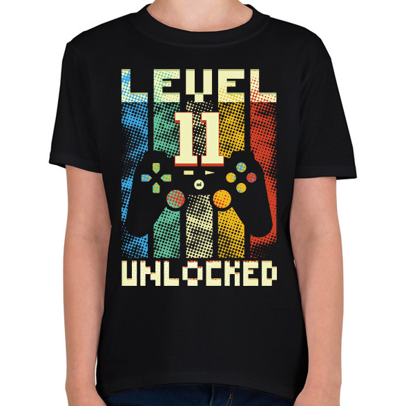 Level 11 unlocked - 11. születésnapi ajándék-Gyerek póló