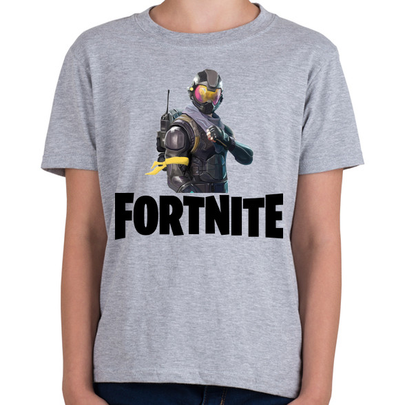 Fortnite #6 /Black/-Gyerek póló