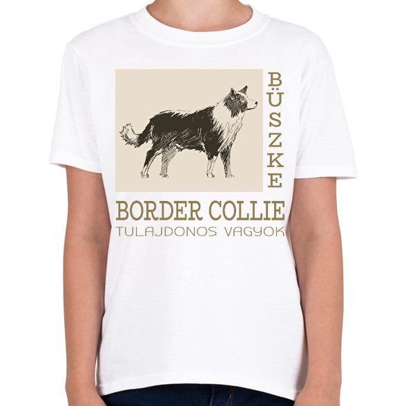 Büszke tulajdonos - Border collie-Gyerek póló