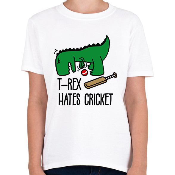 T-rex hates cricket-Gyerek póló