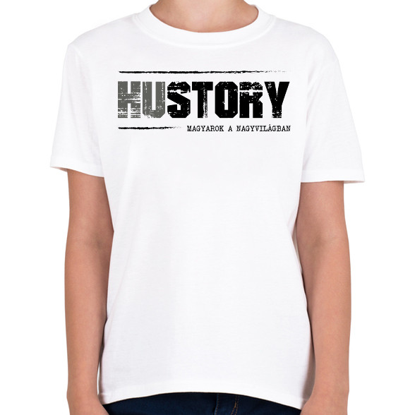 HUstory (black)-Gyerek póló