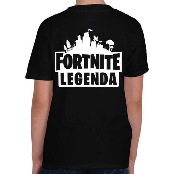 Fortnite Legenda - Fehér-Gyerek póló