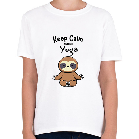 Keep calm and do yoga-Gyerek póló