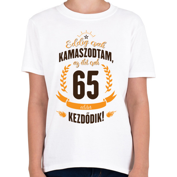 kamasz-65-brown-orange-Gyerek póló