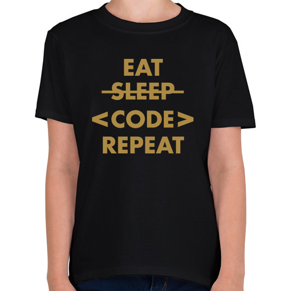 Eat, Code, Repeat-Gyerek póló