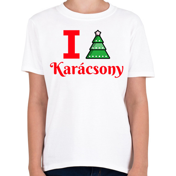 I love Karácsony -Gyerek póló