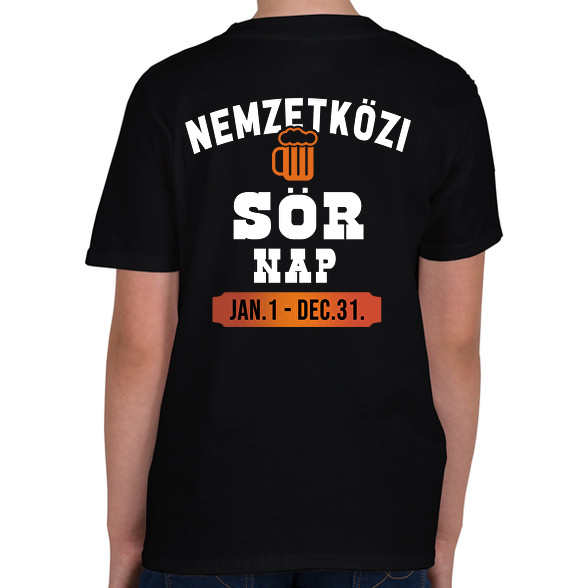 Nemzetközi sörnap - Fehér-Gyerek póló