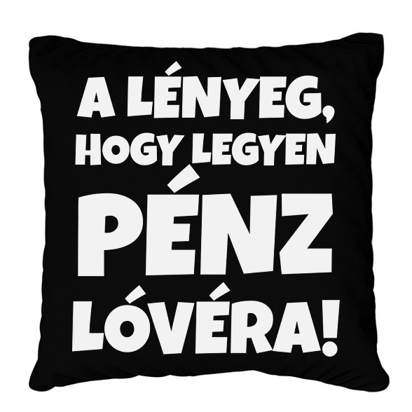 Legyen pénz lóvéra 2-Párnahuzat, Díszpárnahuzat