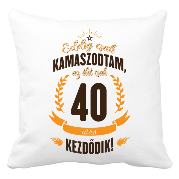 kamasz-40-brown-orange-Párnahuzat, Díszpárnahuzat