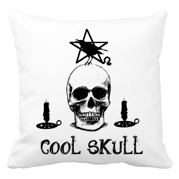 cool skull-Párnahuzat, Díszpárnahuzat