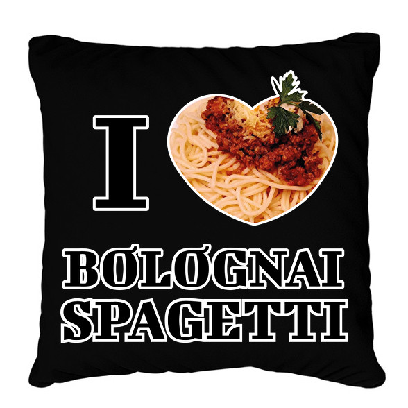 I love Bolognai spagetti-Párnahuzat, Díszpárnahuzat