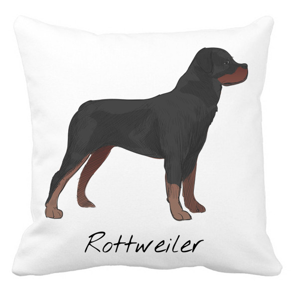 Rottweiler kutya-Párnahuzat, Díszpárnahuzat